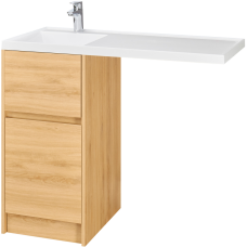 Тумба с раковиной AQUATON Лондри 40 L, дуб сантана