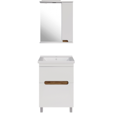Мебель для ванной ASB-Mebel Вита 60 белый, дуб золотой