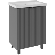 Тумба с раковиной ASB-Mebel Дора 60 серая