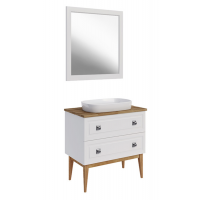 Мебель для ванной ASB-Woodline Каталина 80 white