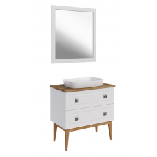 Мебель для ванной ASB-Woodline Каталина 80 white