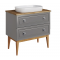 Тумба с раковиной ASB-Woodline Каталина 80 grey Тумба с раковиной ASB-Woodline Каталина 80 grey