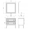 Мебель для ванной ASB-Woodline Каталина 80 grey Мебель для ванной ASB-Woodline Каталина 80 grey
