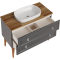 Тумба с раковиной ASB-Woodline Каталина 100 grey Тумба с раковиной ASB-Woodline Каталина 100 grey