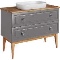 Тумба с раковиной ASB-Woodline Каталина 100 grey Тумба с раковиной ASB-Woodline Каталина 100 grey