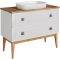 Тумба с раковиной ASB-Woodline Каталина 100 white