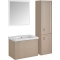 Тумба с раковиной ASB-Woodline Риола 80, капучино