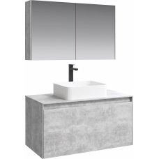 Мебель для ванной Aqwella 5 stars Mobi 100 бетон светлый