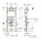 Комплект Система инсталляции Geberit 111.153.00.1 + кнопка смыва Delta21 115.125.11.1 + унитаз Bloomix Trend 1203 безободковый