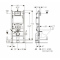 Комплект Система инсталляции Geberit 111.153.00.1 + кнопка смыва Delta50 115.135.21.1 + унитаз Bloomix Roland 1201 безободковый