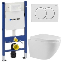 Комплект Система инсталляции Geberit 111.154.11.1 + кнопка смыва Delta01 115.107.11.1 + унитаз Bloomix Trend MD1203R/UF02 безободковый Комплект Система инсталляции Geberit 111.154.11.1 + кнопка смыва Delta01 115.107.11.1 + унитаз Bloomix Trend MD1203R/UF02 безободковый