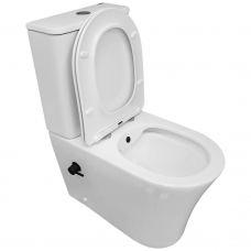 Унитаз-компакт Bloomix Alan 1219SB bidet black безободковый с биде и смесителем