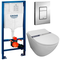 Комплект Система инсталляции Grohe 38772001 + унитаз Bloomix Trend Long 2.0 AD1203R/UF1 безободковый Комплект Система инсталляции Grohe 38772001 + унитаз Bloomix Trend Long 2.0 AD1203R/UF1 безободковый