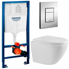 Комплект Система инсталляции Grohe 38772001 + унитаз Bloomix Trend MD1203R/UF02 безободковый