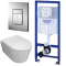 Комплект Система инсталляции Grohe Rapid SL 38772001 + унитаз Bloomix Ultra 3.0 MD1204T/UF3 безободковый торнадо