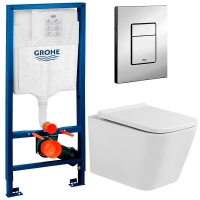Комплект Система инсталляции Grohe 38772001 + унитаз Bloomix Regnum MD1205R/UF01 безободковый Комплект Система инсталляции Grohe 38772001 + унитаз Bloomix Regnum MD1205R/UF01 безободковый