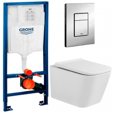 Комплект Система инсталляции Grohe 38772001 + унитаз Bloomix Regnum MD1205R/UF01 безободковый