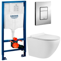 Комплект Система инсталляции Grohe 38772001 + унитаз Bloomix Orion MD12177T/UF01 безободковый торнадо Комплект Система инсталляции Grohe 38772001 + унитаз Bloomix Orion MD12177T/UF01 безободковый торнадо