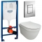 Комплект Система инсталляции Grohe 38772001 + унитаз Bloomix Rapid SL1233R/UF3 безободковый