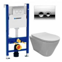 Комплект Система инсталляции Geberit 458.124.21.1 1.1 3 в 1 с кнопкой смыва+ унитаз Bloomix Roland 1201 безободковый Комплект Система инсталляции Geberit 458.124.21.1 1.1 3 в 1 с кнопкой смыва+ унитаз Bloomix Roland 1201 безободковый