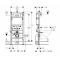Комплект Система инсталляции Geberit 458.124.21.1 3 в 1 с кнопкой смыва + унитаз Bloomix Trend 1203 безободковый