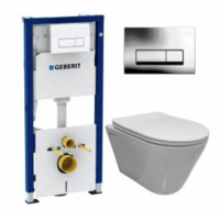 Комплект Система инсталляции Geberit 458.128.21.1 + унитаз Bloomix Roland 1201 безободковый Комплект Система инсталляции Geberit 458.128.21.1 + унитаз Bloomix Roland 1201 безободковый