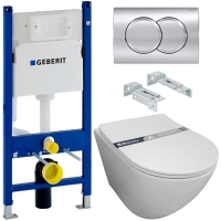 Комплект Система инсталляции Geberit 458.149.21.1 + кнопка смыва Delta01 115.107.21.1 + унитаз Bloomix Trend Long 2.0 AD1203R/UF1 безободковый Комплект Система инсталляции Geberit 458.149.21.1 + кнопка смыва Delta01 115.107.21.1 + унитаз Bloomix Trend Long 2.0 AD1203R/UF1 безободковый