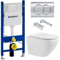 Комплект Система инсталляции Geberit 458.149.21.1 + кнопка смыва Delta01 115.107.21.1 + унитаз Bloomix Trend MD1203R/UF01 безободковый Комплект Система инсталляции Geberit 458.149.21.1 + кнопка смыва Delta01 115.107.21.1 + унитаз Bloomix Trend MD1203R/UF01 безободковый
