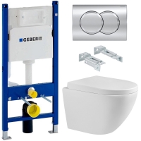 Комплект Система инсталляции Geberit 458.149.21.1 + кнопка смыва Delta01 115.107.21.1 + унитаз Bloomix Trend MD1203R/UF02 безободковый Комплект Система инсталляции Geberit 458.149.21.1 + кнопка смыва Delta01 115.107.21.1 + унитаз Bloomix Trend MD1203R/UF02 безободковый