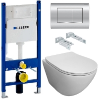 Комплект Система инсталляции Geberit 458.163.21.1 + кнопка смыва Delta30 115.137.21.1 + унитаз Bloomix Trend 3.0 AD1203T/UF1 безободковый торнадо Комплект Система инсталляции Geberit 458.163.21.1 + кнопка смыва Delta30 115.137.21.1 + унитаз Bloomix Trend 3.0 AD1203T/UF1 безободковый торнадо