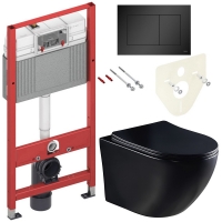 Комплект Система инсталляции TECE 9400401-9240407 + унитаз Bloomix Black Diamond MD1055T/UF01 безободковый торнадо Комплект Система инсталляции TECE 9400401-9240407 + унитаз Bloomix Black Diamond MD1055T/UF01 безободковый торнадо
