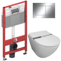 Комплект Система инсталляции TECE 9400412 + унитаз Bloomix Trend Long 2.0 AD1203R/UF1 безободковый Комплект Система инсталляции TECE 9400412 + унитаз Bloomix Trend Long 2.0 AD1203R/UF1 безободковый