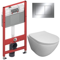 Комплект Система инсталляции TECE 9400412 + унитаз Bloomix Trend 3.0 AD1203T/UF1 безободковый торнадо Комплект Система инсталляции TECE 9400412 + унитаз Bloomix Trend 3.0 AD1203T/UF1 безободковый торнадо