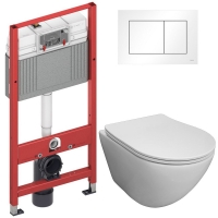 Комплект Система инсталляции TECE 9400413 + унитаз Bloomix Trend 3.0 AD1203T/UF1 безободковый торнадо Комплект Система инсталляции TECE 9400413 + унитаз Bloomix Trend 3.0 AD1203T/UF1 безободковый торнадо