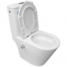 Унитаз-компакт Bloomix Lime 3.0 AD3055TSB/UF1 Ceramic+ безободковый торнадо с функцией биде и смесителем