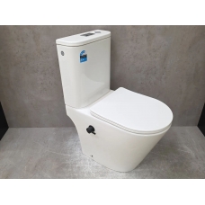 Унитаз-компакт Bloomix Lime 3.0 АD3055TSВ/UF1 Сеrаmic+ bidеt blaсk безободковый торнадо с функцией биде и смесителем