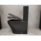 Унитаз-компакт Bloomix Black Barron 3.0 AD3091SBT/UF1 Ceramic+ безободковый с биде и смесителем