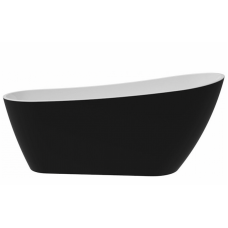 Акриловая ванна Bloomix Sophia 170x74x75  отдельностоящая, чёрная матовая