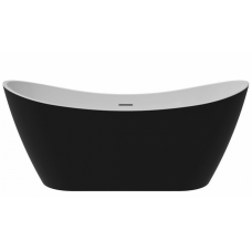 Акриловая ванна Bloomix Vicky 170x80x73 отдельностоящая, черная матовая