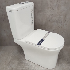 Унитаз-компакт Bloomix Vortex 3.0 MT0206T/UF1 безободковый, торнадо