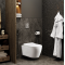 Унитаз подвесной Cerutti Spa Sella Aria PP CT9738 безободковый, с микролифтом