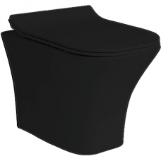 Унитаз подвесной Cerutti Vettore aria 2615E Matt black безободковый