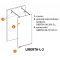 Душевая перегородка Cezares Liberta-L-2-80-C-Cr