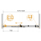 Душевая дверь в нишу Cezares STYLUS-SOFT-BF-1-160-C-Cr