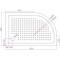 Поддон для душа Cezares Tray R550 120х80 см акриловый R