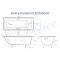 Чугунная ванна Delice France Parallel 170x80 DLR220502RB
