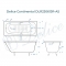 Чугунная ванна Delice France Continental 170х70 DLR230613R-AS