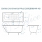 Чугунная ванна Delice France Continental PLUS 170х70 DLR230634R-AS