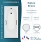 Ванна из литьевого мрамора Delice France Bravo 170х70 DLR330034RB-G ручки черные