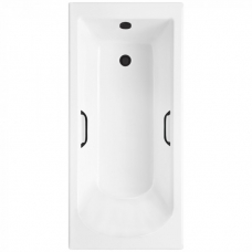 Ванна из литьевого мрамора Delice France Scandi 165х70 DLR330037RB-G ручки черные
